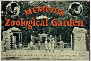 1937 Memphis Zoological Garden Souvenir View Book: 40 Pages w/ Many Photos  bk - Picture 1 of 3
