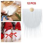 12pcs Pre-cut Gnome Beard Unfinished Wooden Balls Holiday Cosplay Costume