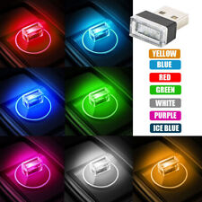 2xLED Car Interior Light USB Multicolor Neon Atmosphere Ambient Lamp Accessories