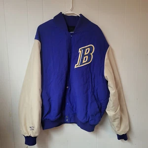 Ais Made in USA Size XXL Blue & White Letterman Jacket "B" - Picture 1 of 8