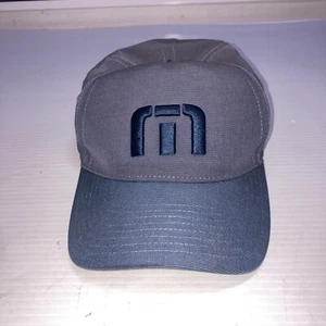 Travis Mathew M Logo Blue Snapback Golf Hat Baseball Cap - Picture 1 of 7