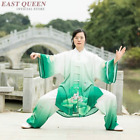 Chińska odzież Kung Fu Garnitur Wushu Mundur Zielony Chun Strój Tai Chi Odzież