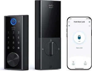 Cerradura inteligente de seguridad eufy S230 cerradura de puerta con huellas dactilares sin llave Wi-Fi incorporado BHMA - Imagen 1 de 6