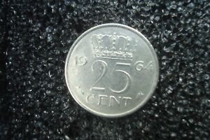 1964 Netherlands 25 Cent Coin - KM#183 - Combined Shipping
