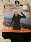 Climate Right By Cuddl Dudds  Plush Warmth  Black Long Sleeve Top size xxl