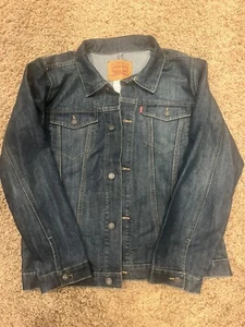 Vintage Levis Jean Jacket Denim Button Up Youth XL 13-15 GREAT CONDITION! - Picture 1 of 10
