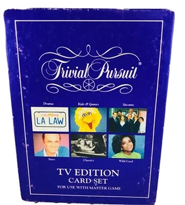 Vintage Trivial Pursuit TV Edition For Use With Master Game 1991 - Picture 1 of 6