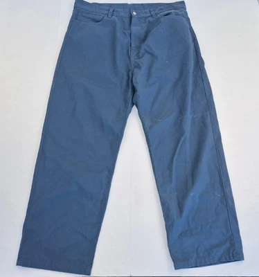 Pantalón CARHARTT Landon W38 L31 azul para hombre 100 % algodón ropa de traba... - Imagen 1 de 4