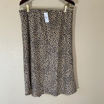 Falda Loft para mujer talla grande estampado de leopardo cintura elástica nueva con etiquetas  Foto 1 de 4