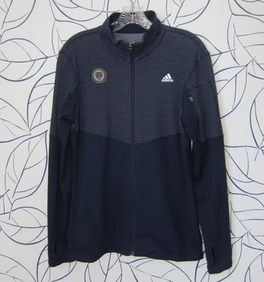 Philadelphia Union MLS Adidas Women's Blue Full Zip Track Jacket Size M - Image 1 of 4