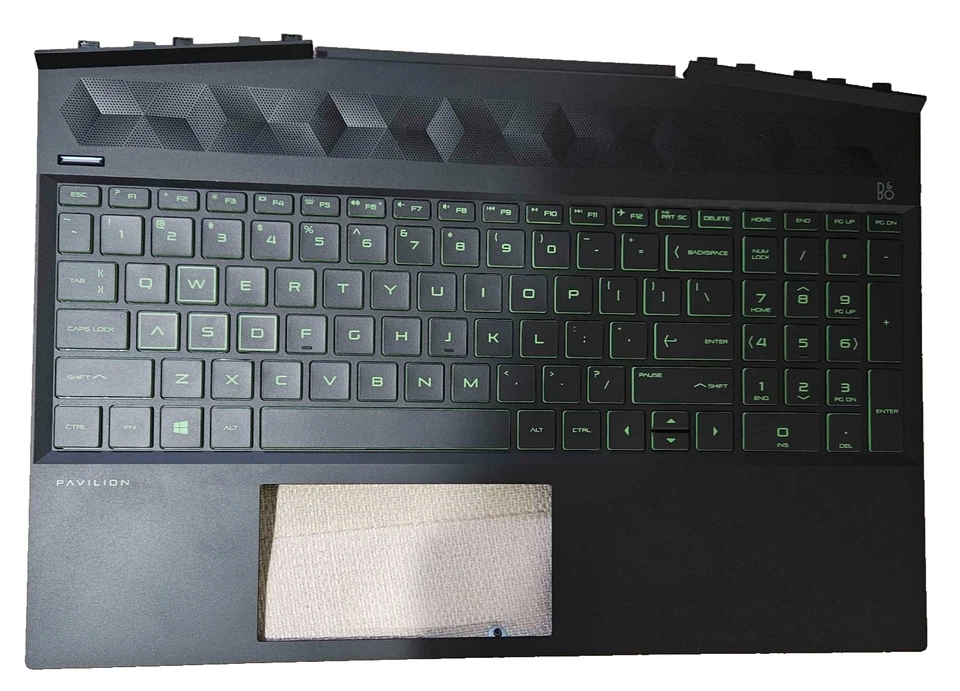 Repuesto para juegos HP Pavilion carcasa superior teclado reposamanos 15-DK 15T-DK000 Foto 1 de 4