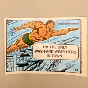 1967 Philadelphia MARVEL STICKER #14 Namor  The SUB-MARINER  - Picture 1 of 2