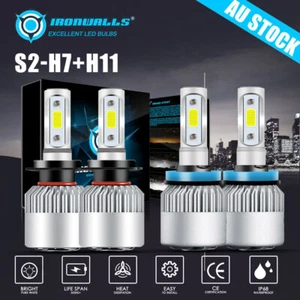 Combo H7 H9 LED Headlight Globes High Low Beam White for Holden Calais 2006-2010 - Picture 1 of 12