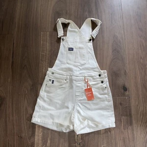 Pantalones cortos utilitarios Dungaree de Superdry en crema, talla 8, nuevos con defectos - Imagen 1 de 6