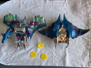 Transformers 2 Beast Wars Depth Charge Hasbro Transmetal 1998 Vintage Incomplete - Picture 1 of 2