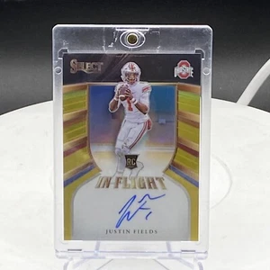 2021 Chronicles Select Justin Fields Rookie Auto In Flight #03/5!! - Picture 1 of 2