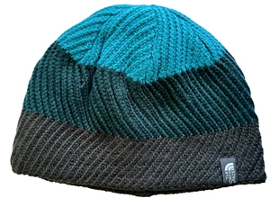 THE NORTH FACE Kid's Reversible Youth Gone Wild Beanie M Medium Unisex Graphite - Picture 1 of 2