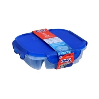 Hefty Clip Fresh Divided Serving Container 5.5 Cups with Chill Top - Image 1 of 2