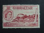 Gibraltar 1953 2 1/2d Red Sailing - Mint - High CV