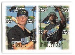Mike DeCelle / Marcus McCain Rookie 1997 Topps #472 Tampa Bay Devil Rays