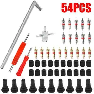54X Kit Valve Stem Installation Remover Repair Tool Puller Car Tire Plug Core - Picture 1 of 10