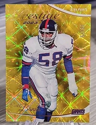 Carl Banks 2023 Prestige Xtra Points Premium Gold /75 #216 New York Giants.  - Image 1 of 2
