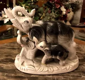 Vintage Artmark Elephant Figurine Ceramic Mid Century Collectible 1960s; 7 X 8” - Picture 1 of 12