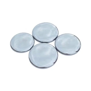 Hematite Gun Metal Round Both Side Flatback 8mm To 20mm Natural Loose Gemstone - Picture 1 of 9
