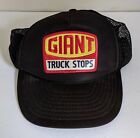 Vintage Giant Truck Stops Patch Foam/Mesh Trucker Snapback Cap/Hat