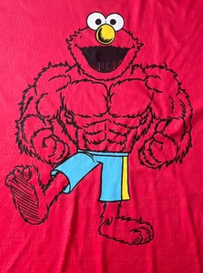 Sesame Street Bulked-up Red Grover Jersey Knit Tee Shirt 2XL 643 - Picture 1 of 4