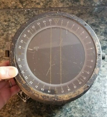 Brújula B17 Bendix Aviation Corp. D-12 1801-1-A vintage del ejército de Estados Unidos Foto 1 de 4