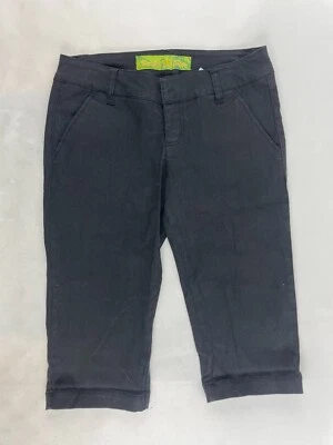 Vanilla Star Shorts, Women's Junior Size 5, Black, Bermuda, Linen Blend, Pockets - Image 1 of 4