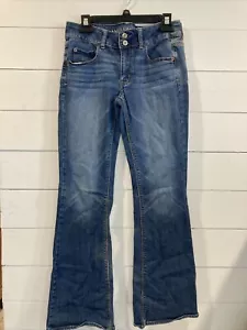 American Eagle Artist Bootcut Jeans Women’s Size 6 Denim Medium Wash Fade - Picture 1 of 6