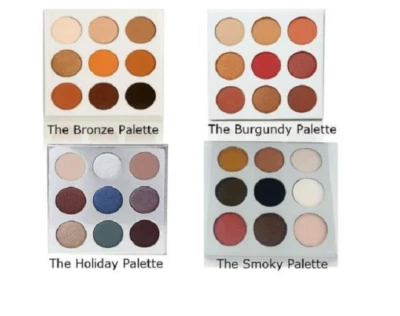 NEW Duped Cosmetics 9 Palette Eye Shadow Bronze Burgundy Holiday or Smoky - Image 1 of 2