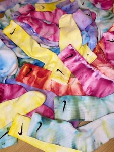 Nike Hand Dyed Crew Socks 2 Pair Set Unisex Small Medium Large Extra Large - Picture 1 of 26