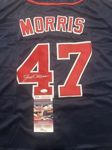 🌟STAR🌟JACK MORRIS🌟SIGNED 💥NEW TWINS JERSEY JSA COA &💥💥HOLOGRAM💥 - Picture 1 of 7