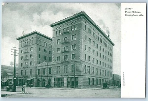 Birmingham Alabama Postcard Hotel Hillman Exterior Building View c1905 Vintage - Picture 1 of 2