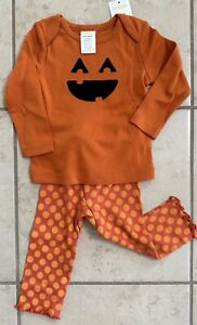 Gymboree 6-12 miesięcy Dziewczynka Legginsy i koszulka Dynia Halloween Jesień Fabrycznie nowe z metką