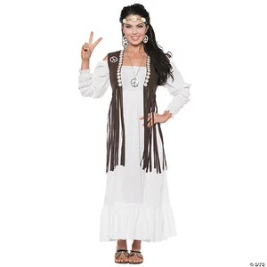Women's Hippie Costume - Underwraps - Picture 1 of 3