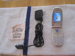 VERIZON LG VX6100 SILVER Flip CELL Phone W/PwrCORD - NO BATTERY - WORKS - Picture 1 of 18