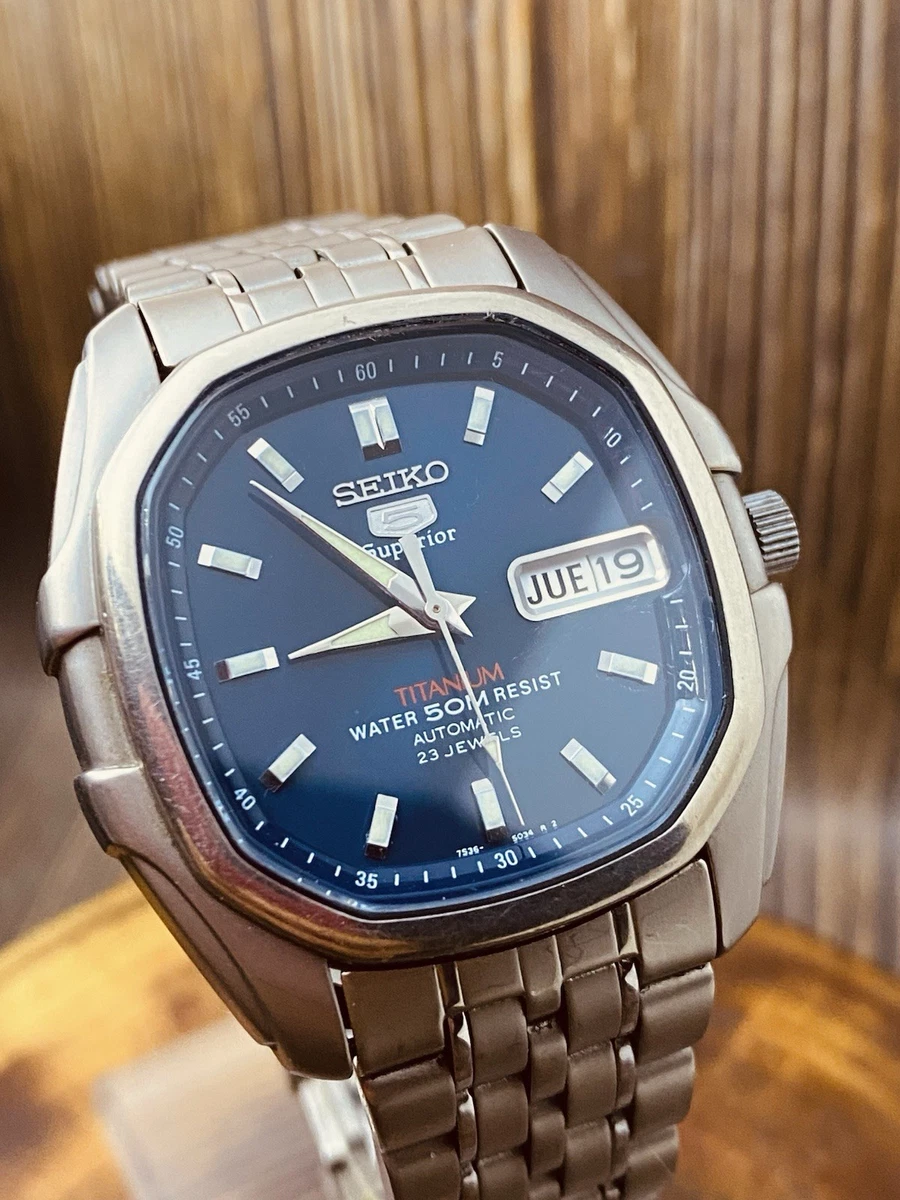 Seiko 5 Titanium Case Wristwatches for sale - eBay