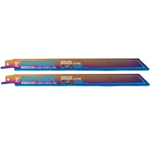 9 in 10-TPI Reciprocating Saw Blade Mach-Blue (2-Pack) Spyder 200322 - Picture 1 of 5