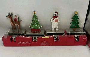 Wondershop Strumpfhalter 4er Set Regenhirsch, Eisbär, zwei Weihnachtsbaum - Bild 1 von 9