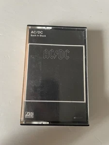 AC/DC - Back In Black (Cassette Tape, 1980) Atlantic Records Classic Rock - Picture 1 of 4