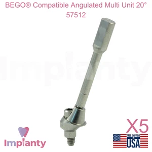 5x Bego® Compatible Multi Unidad Angulada 20° 57512 Prótesis Dental Ø4.1mm - Imagen 1 de 7