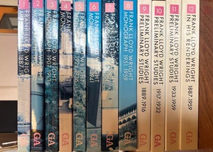 The Complete Works of Frank Lloyd Wright 12 Volumes Set Monograph - Picture 1 of 2