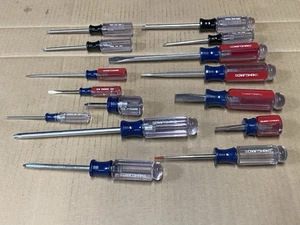Craftsman USA 15pc Screwdriver Set Phillips Flat Torx, Nice Shape - Picture 1 of 18