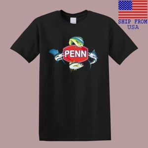 PENN Fishing Sports Fish Men's Black T-Shirt Size S-5XL - Picture 1 of 1