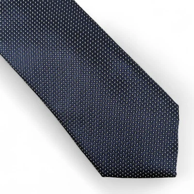 Alfani Men's Sawyer Textured Solid Tie Necktie Modern Slim 2 3/4" Navy Blue $55 - Image 1 of 4