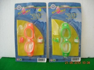 SET NUOTO 4 PEZZI BLUE SKY IN BLISTER BY MGM ANNI '90 - Picture 1 of 1